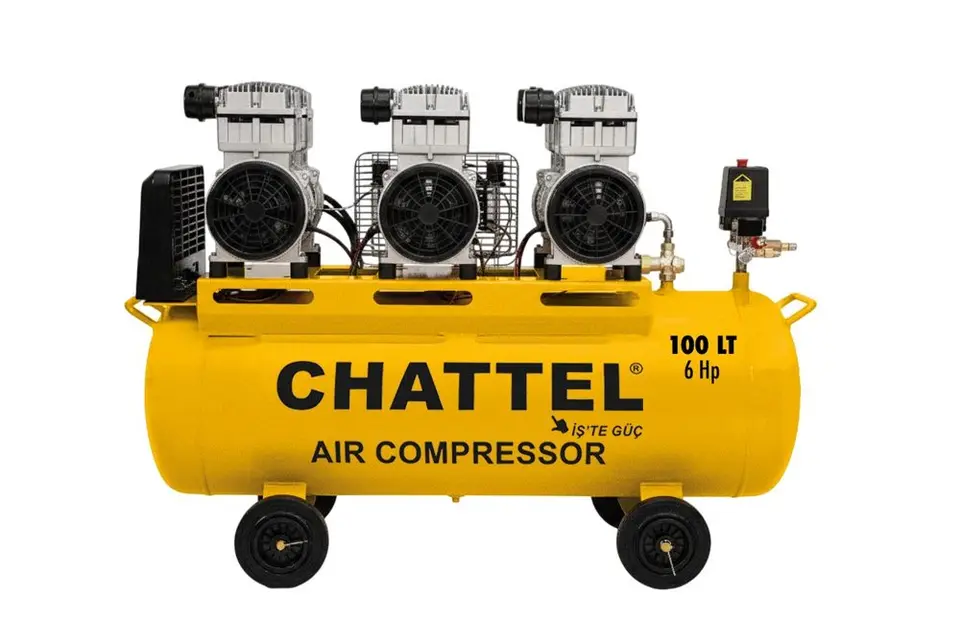 Chattel CHT 1210-6 Sessiz Yağsız Kompresör 100 Lt