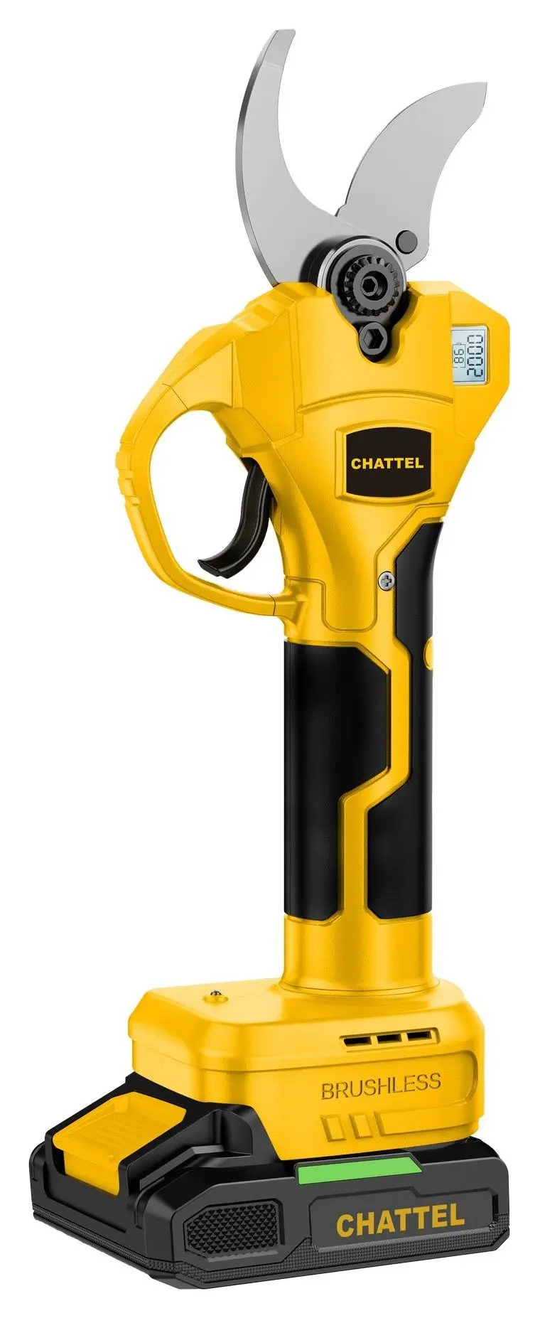 Chattel CHT-4480 Kömürsüz Akülü Dijital Budama Makası 40 mm