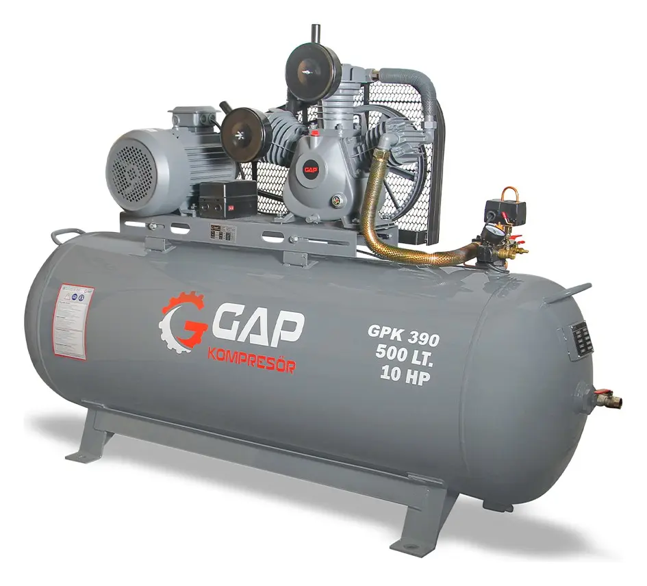 GAP GPK 390 Pistonlu Hava Kompresörü 500 Lt 10 HP